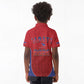 Afro-Haitians World Football 2026 Kid Polo Shirt Haiti est de Retour Red Voodoo Veve Spirits - African Pride