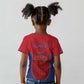 Afro-Haitians World Football 2026 Kid T shirt Haiti est de Retour Red Voodoo Veve Spirits - African Pride