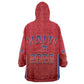Afro-Haitians World Football 2026 Kid Wearable Blanket Hoodie Haiti est de Retour Red Voodoo Veve Spirits - African Pride