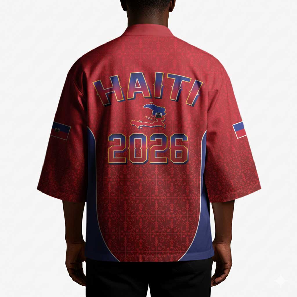 Afro-Haitians World Football 2026 Kimono Haiti est de Retour Red Voodoo Veve Spirits