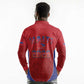 Afro-Haitians World Football 2026 Long Sleeve Polo Shirt Haiti est de Retour Red Voodoo Veve Spirits - African Pride