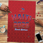 Afro-Haitians World Football 2026 Puzzle Haiti est de Retour Red Voodoo Veve Spirits