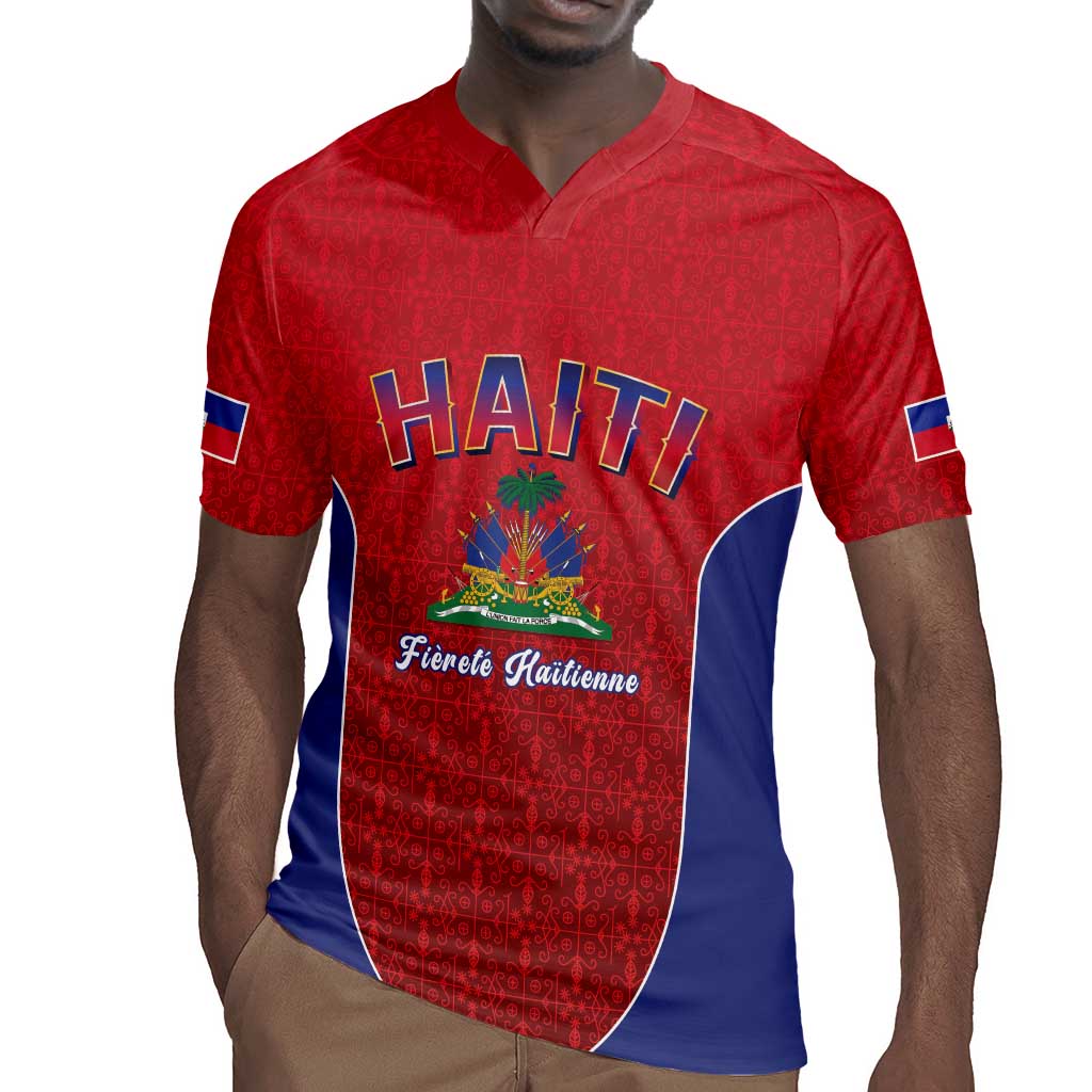 Afro-Haitians World Football 2026 Rugby Jersey Haiti est de Retour Red Voodoo Veve Spirits LT9