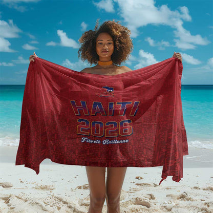 Afro-Haitians World Football 2026 Sarong Haiti est de Retour Red Voodoo Veve Spirits - African Pride