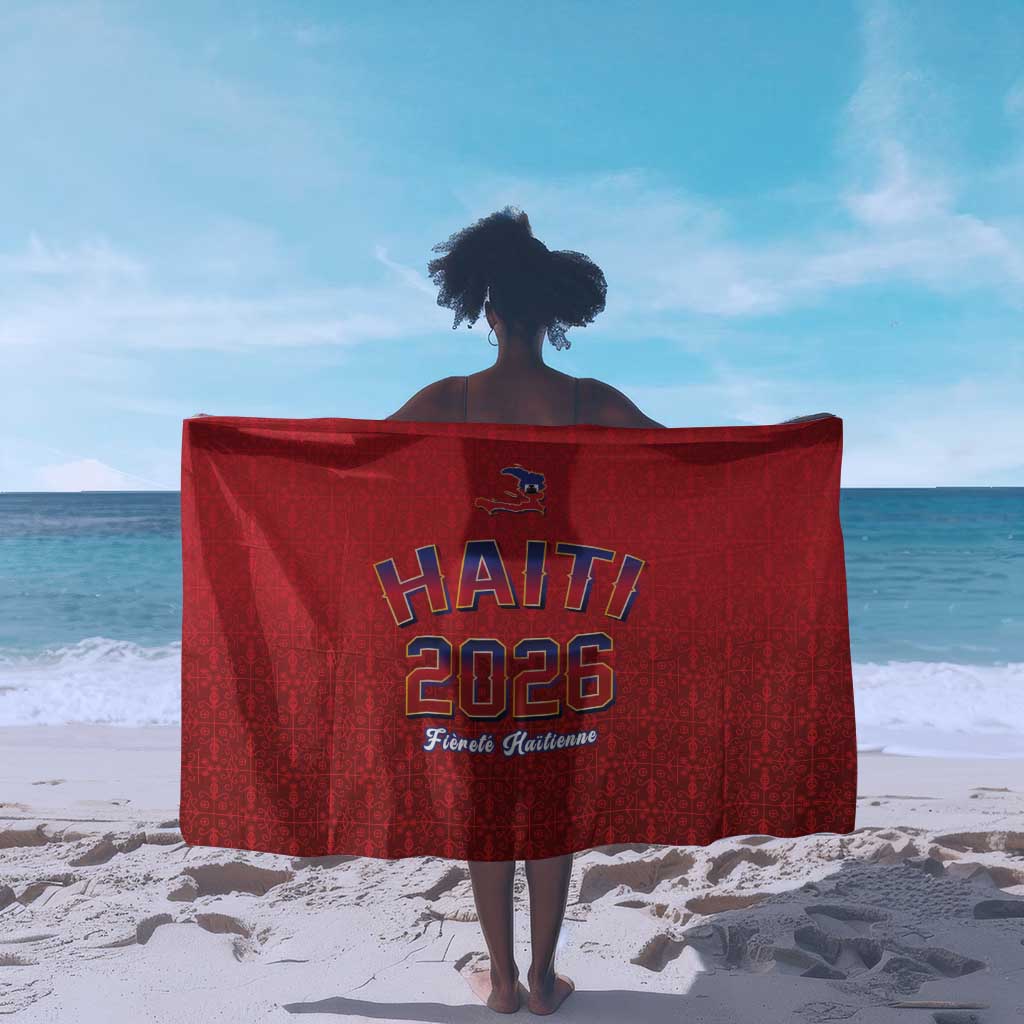 Afro-Haitians World Football 2026 Sarong Haiti est de Retour Red Voodoo Veve Spirits - African Pride