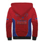 Afro-Haitians World Football 2026 Sherpa Hoodie Haiti est de Retour Red Voodoo Veve Spirits - African Pride