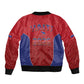 Afro-Haitians World Football 2026 Sleeve Zip Bomber Jacket Haiti est de Retour Red Voodoo Veve Spirits - African Pride