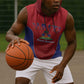 Afro-Haitians World Football 2026 Sleeveless Hoodie Haiti est de Retour Red Voodoo Veve Spirits - African Pride