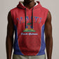 Afro-Haitians World Football 2026 Sleeveless Hoodie Haiti est de Retour Red Voodoo Veve Spirits - African Pride
