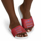 Afro-Haitians World Football 2026 Slide Sandals Haiti est de Retour Red Voodoo Veve Spirits