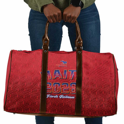 Afro-Haitians World Football 2026 Travel Bag Haiti est de Retour Red Voodoo Veve Spirits