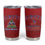 Afro-Haitians World Football 2026 Tumbler Cup Haiti est de Retour Red Voodoo Veve Spirits - African Pride