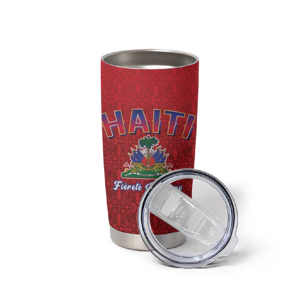 Afro-Haitians World Football 2026 Tumbler Cup Haiti est de Retour Red Voodoo Veve Spirits - African Pride