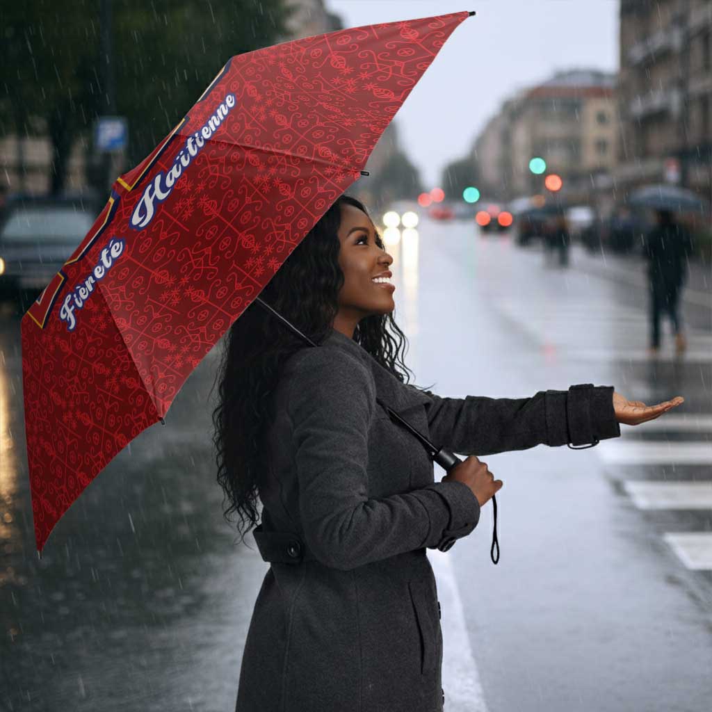 Afro-Haitians World Football 2026 Umbrella Haiti est de Retour Red Voodoo Veve Spirits