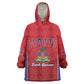 Afro-Haitians World Football 2026 Wearable Blanket Hoodie Haiti est de Retour Red Voodoo Veve Spirits - African Pride