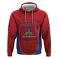 Afro-Haitians World Football 2026 Zip Hoodie Haiti est de Retour Red Voodoo Veve Spirits - African Pride