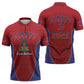Afro-Haitians World Football 2026 Zipper Polo Shirt Haiti est de Retour Red Voodoo Veve Spirits