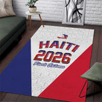 Afro-Haitians World Football 2026 Area Rug Haiti est de Retour White Voodoo Veve Spirits - African Pride