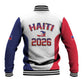 Afro-Haitians World Football 2026 Baseball Jacket Haiti est de Retour White Voodoo Veve Spirits - African Pride