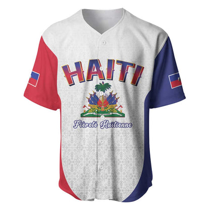 Afro-Haitians World Football 2026 Baseball Jersey Haiti est de Retour White Voodoo Veve Spirits LT9