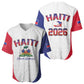 Afro-Haitians World Football 2026 Baseball Jersey Haiti est de Retour White Voodoo Veve Spirits LT9