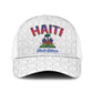 Afro-Haitians World Football 2026 Baseball Net Cap Haiti est de Retour White Voodoo Veve Spirits - African Pride
