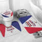 Afro-Haitians World Football 2026 Bathroom Set Haiti est de Retour White Voodoo Veve Spirits