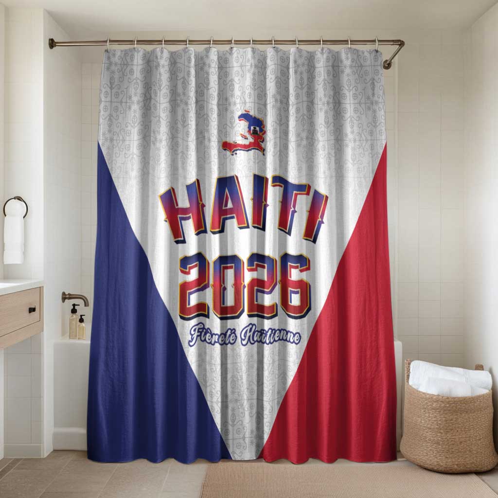 Afro-Haitians World Football 2026 Bathroom Set Haiti est de Retour White Voodoo Veve Spirits