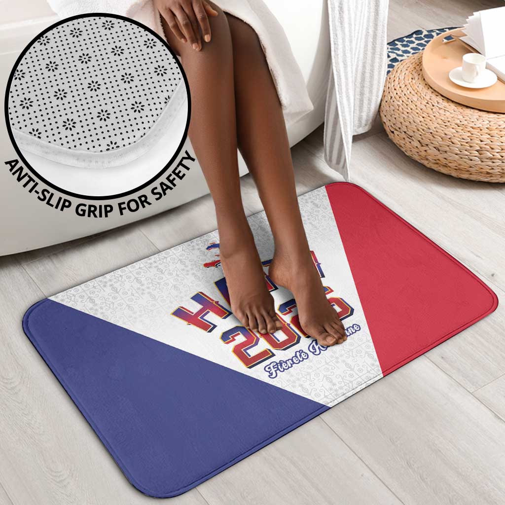 Afro-Haitians World Football 2026 Bathroom Set Haiti est de Retour White Voodoo Veve Spirits