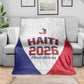 Afro-Haitians World Football 2026 Blanket Haiti est de Retour White Voodoo Veve Spirits - African Pride