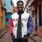 Afro-Haitians World Football 2026 Bomber Jacket Haiti est de Retour White Voodoo Veve Spirits - African Pride
