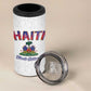 Afro-Haitians World Football 2026 4 in 1 Can Cooler Tumbler Haiti est de Retour White Voodoo Veve Spirits - African Pride