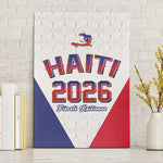 Afro-Haitians World Football 2026 Canvas Wall Art Haiti est de Retour White Voodoo Veve Spirits - African Pride