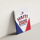Afro-Haitians World Football 2026 Canvas Wall Art Haiti est de Retour White Voodoo Veve Spirits - African Pride