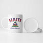 Afro-Haitians World Football 2026 Ceramic Mug Haiti est de Retour White Voodoo Veve Spirits