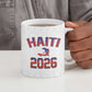 Afro-Haitians World Football 2026 Ceramic Mug Haiti est de Retour White Voodoo Veve Spirits