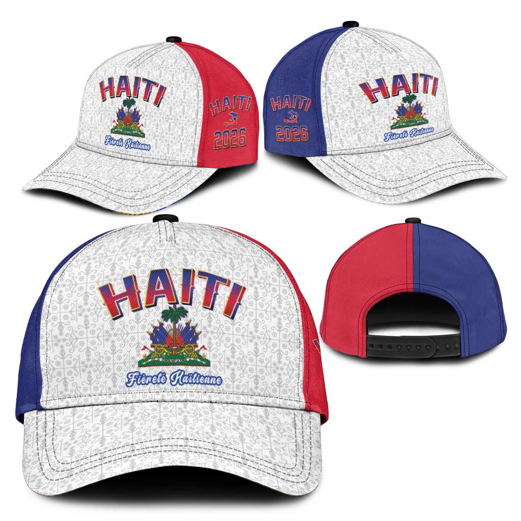 Afro-Haitians World Football 2026 Classic Cap Haiti est de Retour White Voodoo Veve Spirits - African Pride