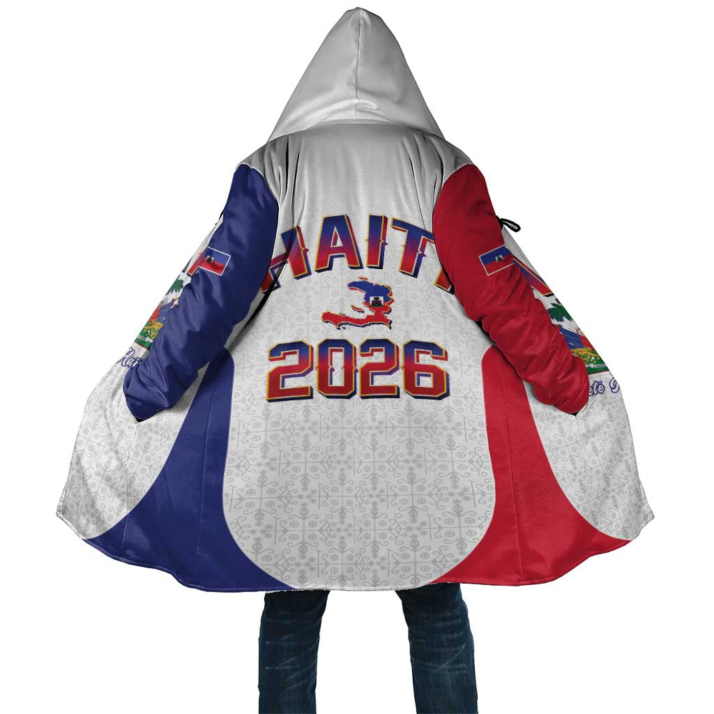 Afro-Haitians World Football 2026 Cloak Haiti est de Retour White Voodoo Veve Spirits