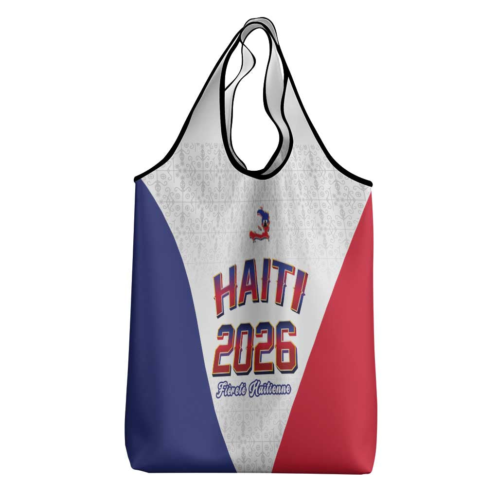 Afro-Haitians World Football 2026 Grocery Bag Haiti est de Retour White Voodoo Veve Spirits - African Pride
