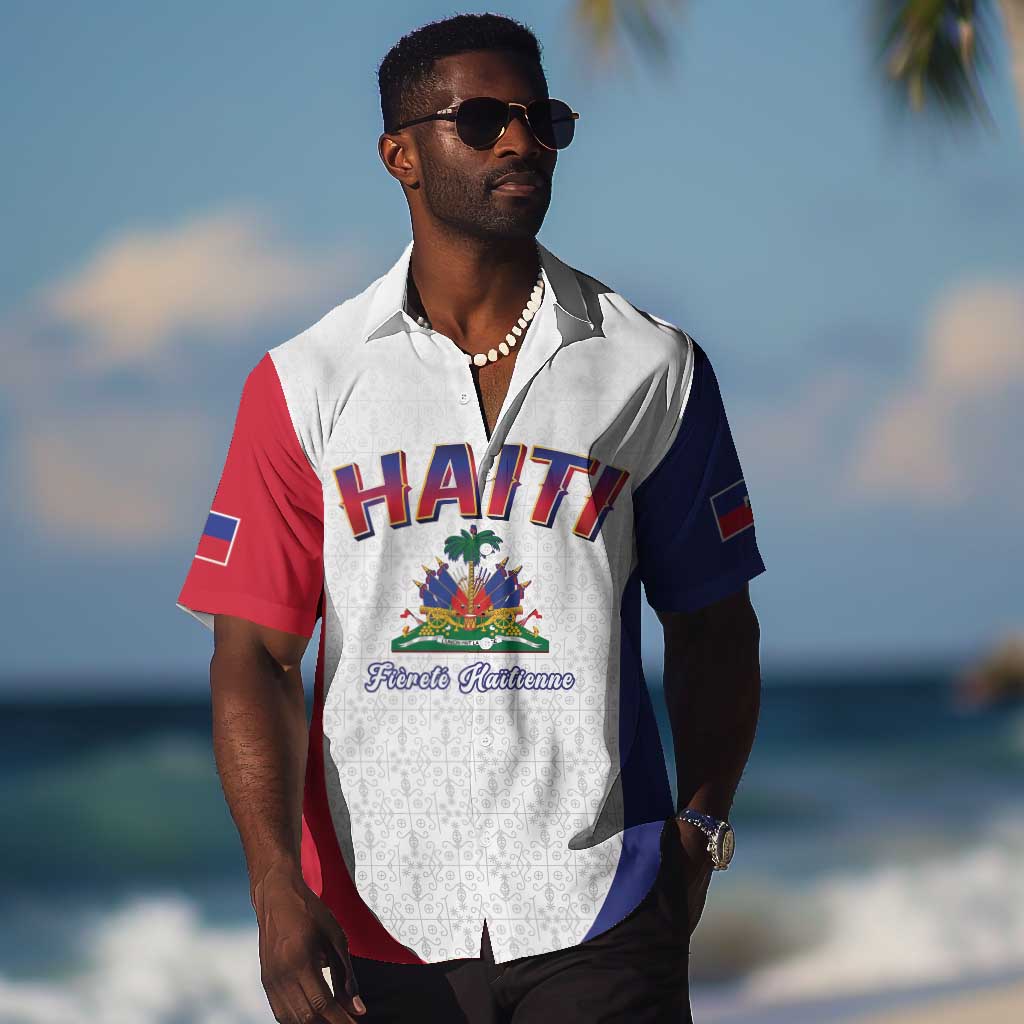 Afro-Haitians World Football 2026 Hawaiian Shirt Haiti est de Retour White Voodoo Veve Spirits LT9