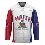 Afro-Haitians World Football 2026 Hockey Jersey Haiti est de Retour White Voodoo Veve Spirits