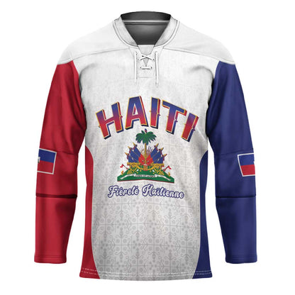 Afro-Haitians World Football 2026 Hockey Jersey Haiti est de Retour White Voodoo Veve Spirits