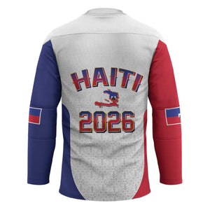 Afro-Haitians World Football 2026 Hockey Jersey Haiti est de Retour White Voodoo Veve Spirits