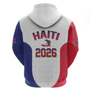 Afro-Haitians World Football 2026 Hoodie Haiti est de Retour White Voodoo Veve Spirits - African Pride