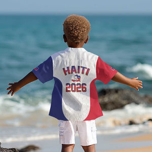 Afro-Haitians World Football 2026 Kid Hawaiian Shirt Haiti est de Retour White Voodoo Veve Spirits - African Pride