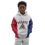 Afro-Haitians World Football 2026 Kid Hoodie Haiti est de Retour White Voodoo Veve Spirits - African Pride