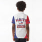 Afro-Haitians World Football 2026 Kid Polo Shirt Haiti est de Retour White Voodoo Veve Spirits - African Pride