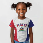 Afro-Haitians World Football 2026 Kid T shirt Haiti est de Retour White Voodoo Veve Spirits - African Pride