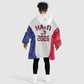 Afro-Haitians World Football 2026 Kid Wearable Blanket Hoodie Haiti est de Retour White Voodoo Veve Spirits - African Pride