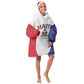Afro-Haitians World Football 2026 Kid Wearable Blanket Hoodie Haiti est de Retour White Voodoo Veve Spirits - African Pride